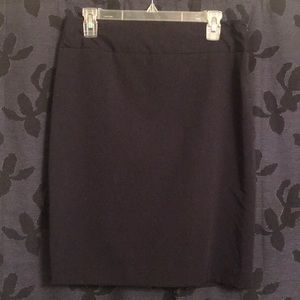 Navy pencil skirt